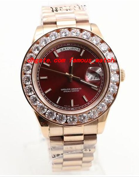 luxury wristwatch new arrival 18k mens rose gold 41mm red dial bigger diamond watch mechanical men watches, Slivery;brown
luxury wristwatch new arrival 18k mens rose gold 41mm red dial bigger diamond watch mechanical men watches, Slivery;brown