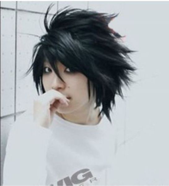 100% brand new fashion picture full lace wigs>sell popular death note l black short stylish anime cosplay wig
100% brand new fashion picture full lace wigs>sell popular death note l black short stylish anime cosplay wig