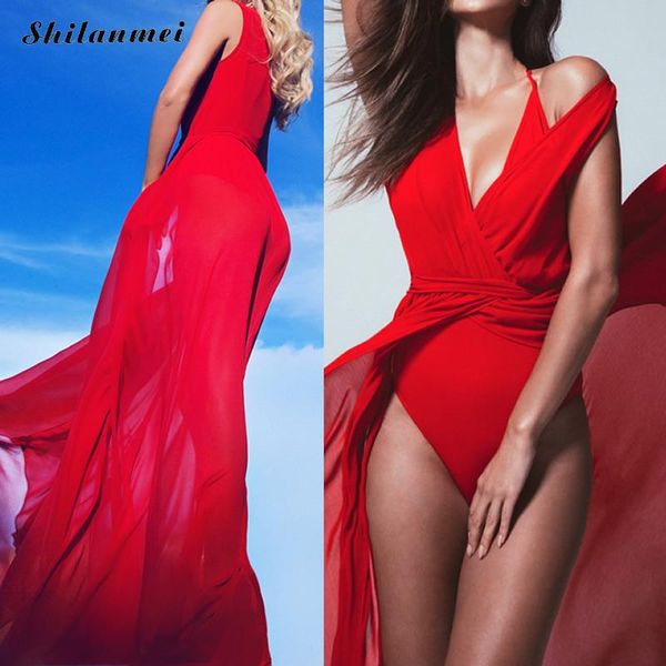 

wholesale- beach dress tunic red bohemia largo bathing suit women femme summer swimwear cover ups white long maxi vestidos de playa 2017, White;black
