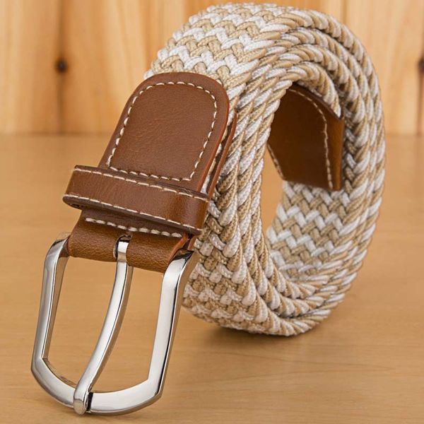 wholesale- casual men women canvas belt woven elastic stretch leather belts pin buckle waistband for female cointurones mujer, Black;brown
wholesale- casual men women canvas belt woven elastic stretch leather belts pin buckle waistband for female cointurones mujer, Black;brown