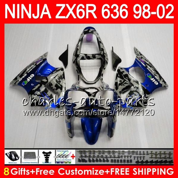 8Gifts kit For KAWASAKI NINJA ZX636 ZX-6R ZX-636 600CC ZX 636 Camouflage 31NO96 ZX6R 98 99 00 01 02 ZX 6R 1998 1999 2000 2001 2002 Fairing
8Gifts kit For KAWASAKI NINJA ZX636 ZX-6R ZX-636 600CC ZX 636 Camouflage 31NO96 ZX6R 98 99 00 01 02 ZX 6R 1998 1999 2000 2001 2002 Fairing