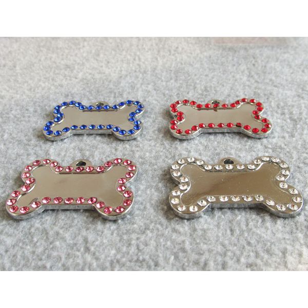 Bone Pet ID Tags Zinc Alloy Blank Pet Dog ID Tags Inlaided with Diamonds Mixed Colors Available
Bone Pet ID Tags Zinc Alloy Blank Pet Dog ID Tags Inlaided with Diamonds Mixed Colors Available