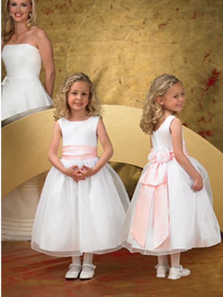 brand new flower girl dresses sashes communion party ball pageant dress for little girls kids/children dress for wedding, White;blue
brand new flower girl dresses sashes communion party ball pageant dress for little girls kids/children dress for wedding, White;blue