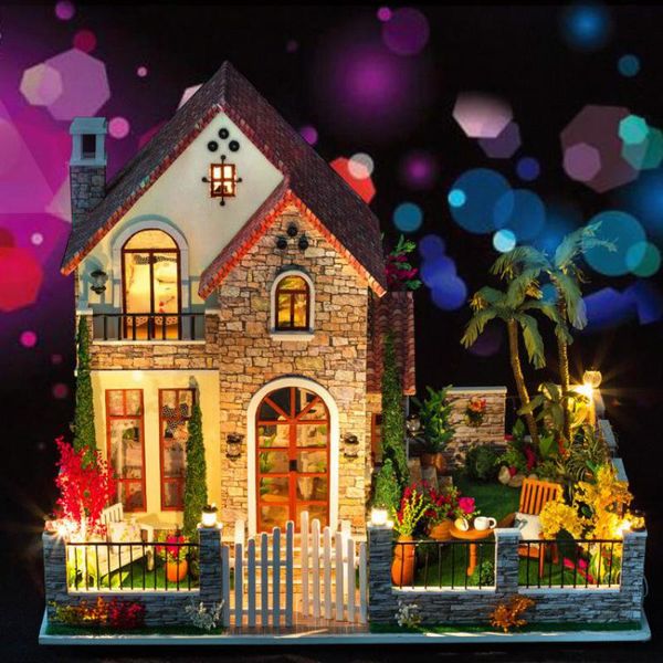 wholesale- home decoration crafts diy doll house large wooden dolls house 3d miniature model kit dollhouse furniture room led light k007
wholesale- home decoration crafts diy doll house large wooden dolls house 3d miniature model kit dollhouse furniture room led light k007