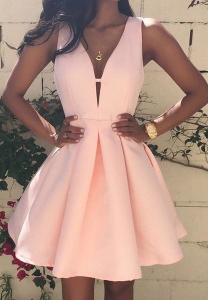 pink v-neck sleeveless homecoming dress short party dress short prom dress custom made, Blue;pink
pink v-neck sleeveless homecoming dress short party dress short prom dress custom made, Blue;pink