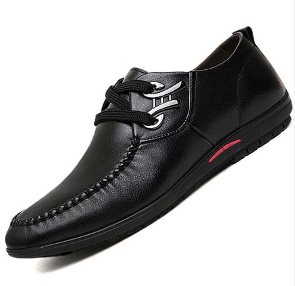 men's casual shoes new spring british men's leisure shoes soft skin youth round head shoe, Black
men's casual shoes new spring british men's leisure shoes soft skin youth round head shoe, Black