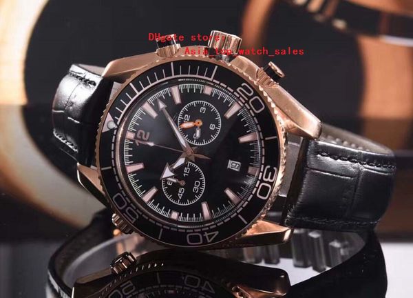 latest version black dial watches planet ocean chronograph working quartz movement rose gold watch case men's watches, Slivery;brown
latest version black dial watches planet ocean chronograph working quartz movement rose gold watch case men's watches, Slivery;brown