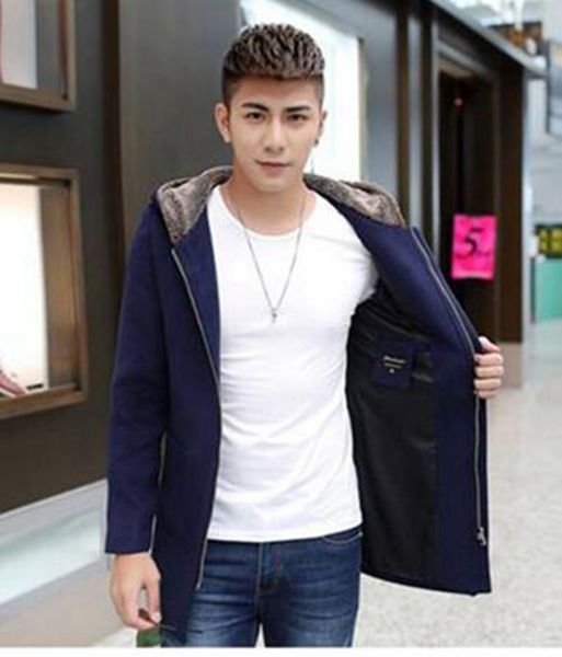 han edition of high-grade men's autumn/winter in europe and the fine woolen cloth hooded trench coat / m-3xl, Black
han edition of high-grade men's autumn/winter in europe and the fine woolen cloth hooded trench coat / m-3xl, Black