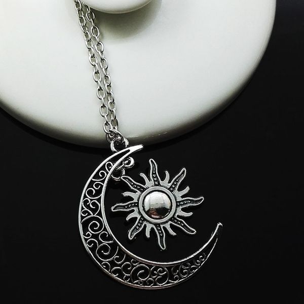 europe and the united states necklace movie of ice and fire around my life the moon, the sun and stars pendants alloy necklace, Silver
europe and the united states necklace movie of ice and fire around my life the moon, the sun and stars pendants alloy necklace, Silver