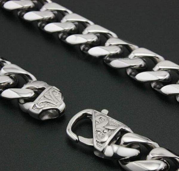 13mm wide 100% pure stainless steel silver large curb link chain necklace for hip-hop mens jewelry ing
13mm wide 100% pure stainless steel silver large curb link chain necklace for hip-hop mens jewelry ing