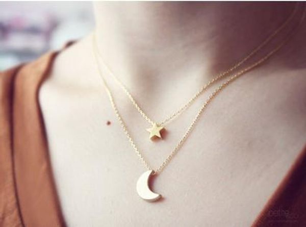 gorgeous moon & star necklaces 2-layer silver /gold tone womens chokers necklaces pendent necklaces party casual gifts, Golden;silver
gorgeous moon & star necklaces 2-layer silver /gold tone womens chokers necklaces pendent necklaces party casual gifts, Golden;silver