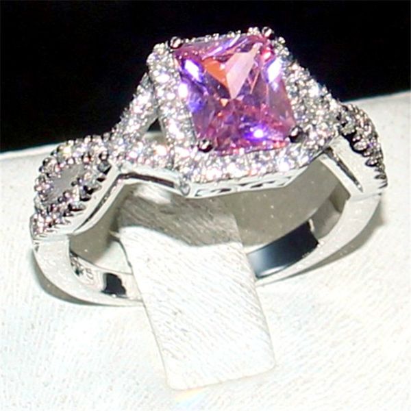 eternal 925 sterling silver jewelry princess-cut 6ct square pink z diamond gemstone rings finger wedding band ring for women size 5-11, Slivery;golden
eternal 925 sterling silver jewelry princess-cut 6ct square pink z diamond gemstone rings finger wedding band ring for women size 5-11, Slivery;golden