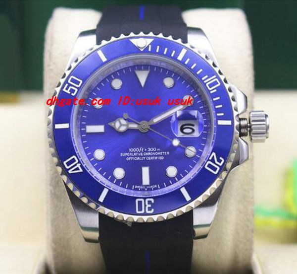 luxury wristwatch rubber bracelet 116619 white gold blue ceramic bezel/dial 40mm mechanical men watches new arrival, Slivery;brown
luxury wristwatch rubber bracelet 116619 white gold blue ceramic bezel/dial 40mm mechanical men watches new arrival, Slivery;brown