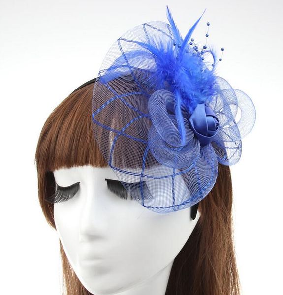 mew fashion fascinators mini hat hair lace feathers wedding party hair accessories 9 color f022, Silver
mew fashion fascinators mini hat hair lace feathers wedding party hair accessories 9 color f022, Silver