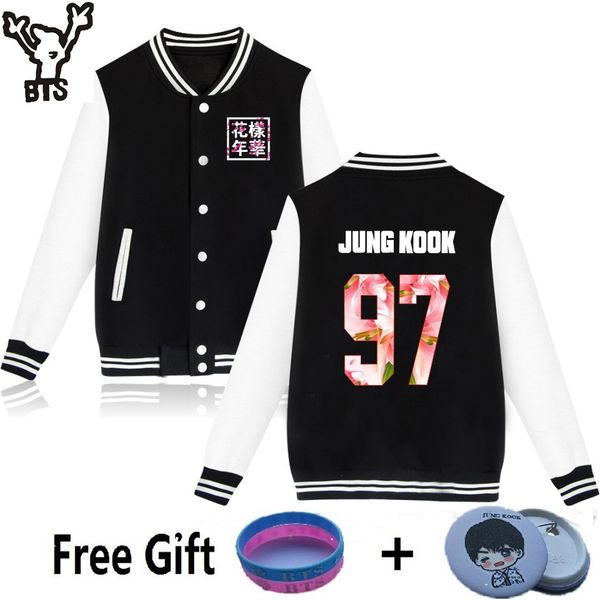 wholesale- bts kpop bts bangtan boys jung kook jhope jin jimin v suga sweatshirt women baseball jacket hoodie bts sweatshirts forever young, Black
wholesale- bts kpop bts bangtan boys jung kook jhope jin jimin v suga sweatshirt women baseball jacket hoodie bts sweatshirts forever young, Black