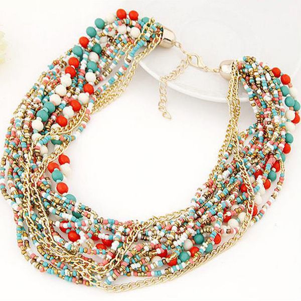 fashion vintage beads chain ocean style beads choker necklace multilayer beaded choker necklace statement jewelry for women 2017, Silver
fashion vintage beads chain ocean style beads choker necklace multilayer beaded choker necklace statement jewelry for women 2017, Silver
