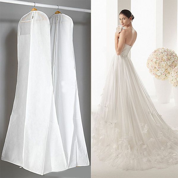 white wedding dress cover storage bag bridal garment bridesmaid dress nonwovens dustproof bag long clothes protector hanging organizer 1.8m
white wedding dress cover storage bag bridal garment bridesmaid dress nonwovens dustproof bag long clothes protector hanging organizer 1.8m