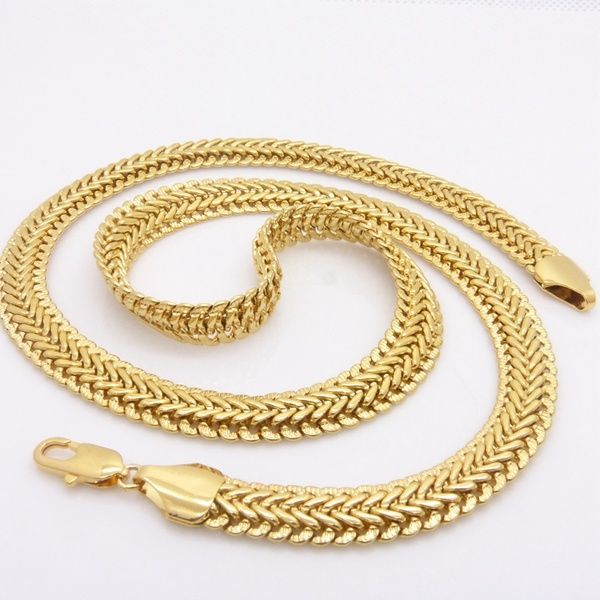 massive mens 18k yellow gold filled mens necklace herringbone chain link statement gift (size: 24 inches, color: golden), Silver
massive mens 18k yellow gold filled mens necklace herringbone chain link statement gift (size: 24 inches, color: golden), Silver