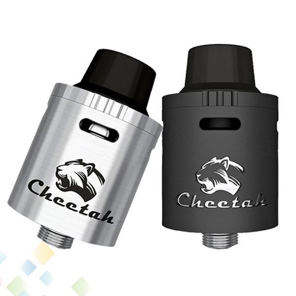 

Authentic OBS Cheetah RDA Rebuildable Dripping Atomizer Top Airflow Velocity Style Deck 22mm Black SS Colors fit 510 E Cig DHL Free