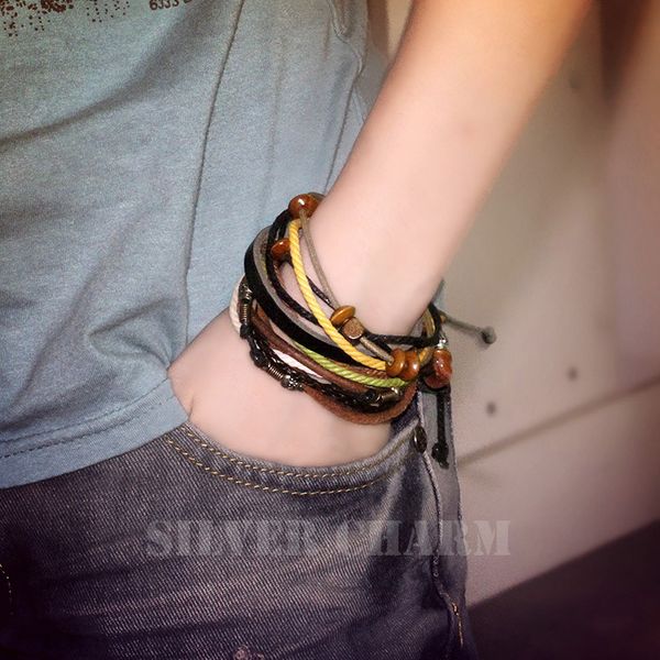 punk style han edition leather bracelet male and female diy beaded handmade charm bracelets jewelry accessories wholesale
punk style han edition leather bracelet male and female diy beaded handmade charm bracelets jewelry accessories wholesale