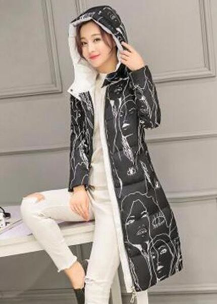 women winter new personality, cultivate one's morality show thin printed thickening cotton-padded jacket down jacket coat /s-2xl, Black
women winter new personality, cultivate one's morality show thin printed thickening cotton-padded jacket down jacket coat /s-2xl, Black