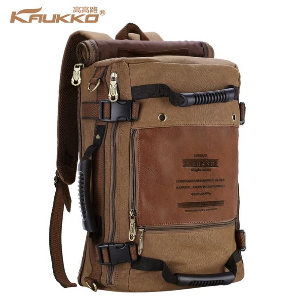 wholesale- kaukko canvas multi-function men travel backpack rucksack women shoulder luggage bag
wholesale- kaukko canvas multi-function men travel backpack rucksack women shoulder luggage bag