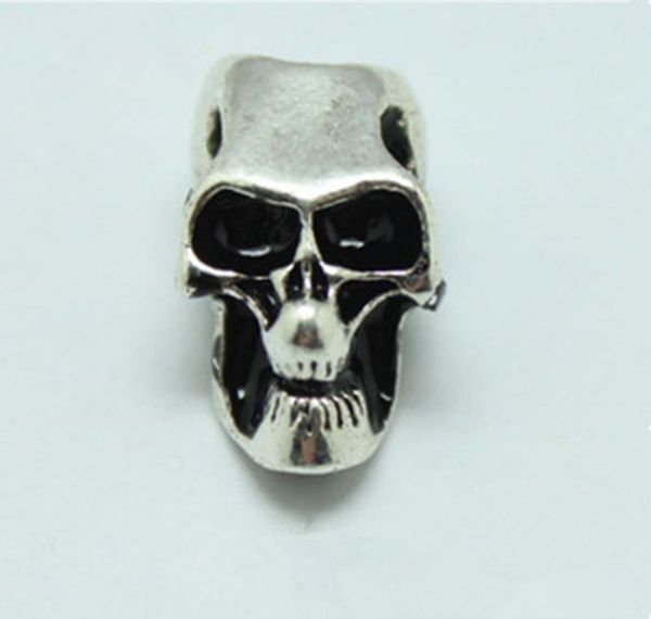 50pcs antique silver tone pave skull big hole beads fit european making bracelet jewelry paracord accessories, Black
50pcs antique silver tone pave skull big hole beads fit european making bracelet jewelry paracord accessories, Black