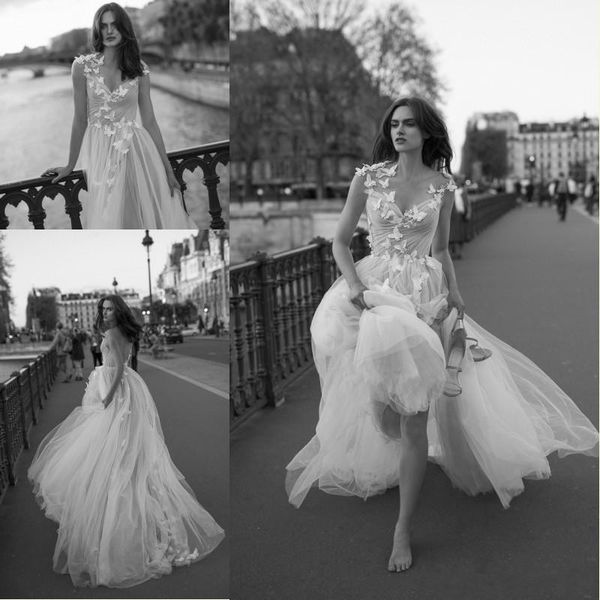 liz martinez 2018 beach wedding dresses 3d flowers apliques bohemian tulle backless country bridal wedding gowns vestidos de novia, White
liz martinez 2018 beach wedding dresses 3d flowers apliques bohemian tulle backless country bridal wedding gowns vestidos de novia, White