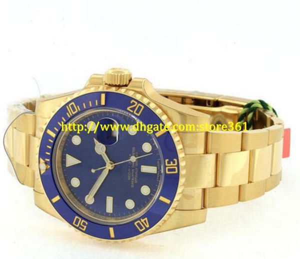 store361 new arrive watches automatic mens watches 18k yellow gold blue ceramic 40mm watch ref 116618 unworn, Slivery;brown
store361 new arrive watches automatic mens watches 18k yellow gold blue ceramic 40mm watch ref 116618 unworn, Slivery;brown