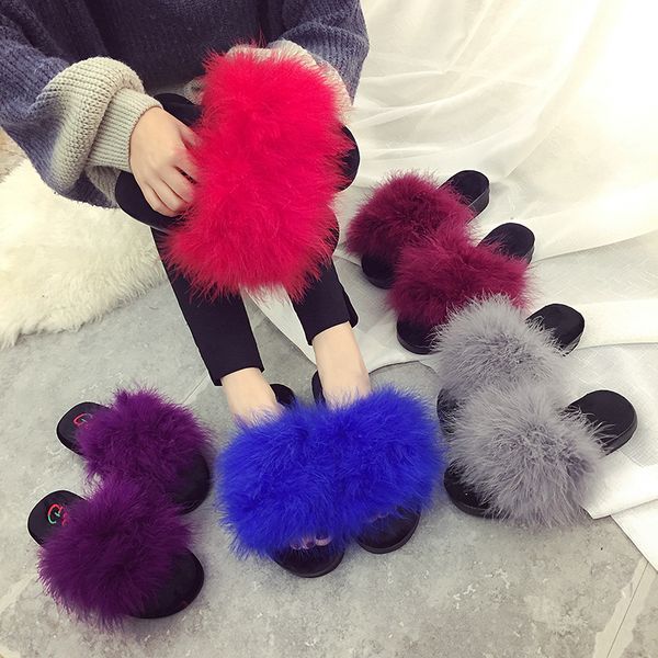 Size 35-42 sweet candy color summer women real natural feather turkey fur fuzzy slippers slides mules women open toe flat shoes
Size 35-42 sweet candy color summer women real natural feather turkey fur fuzzy slippers slides mules women open toe flat shoes