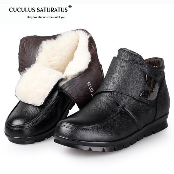 cuculus women winter boots fashion genuine leather ankle boots women round toe flat shoes soft-soled woman snow 1925, Black
cuculus women winter boots fashion genuine leather ankle boots women round toe flat shoes soft-soled woman snow 1925, Black