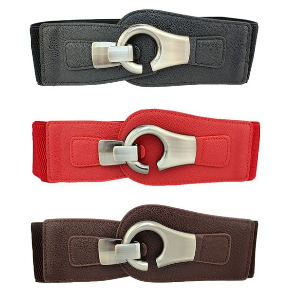 stylish women metal hook buckle faux leather belt lady stretch waist band bltyn0003, Black;brown
stylish women metal hook buckle faux leather belt lady stretch waist band bltyn0003, Black;brown