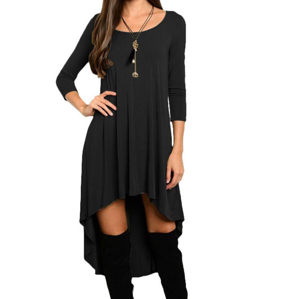 loose irregular dress solid long sleeve scoop collar casual dress 2018 plus size women autumn winter dresses party, White;black
loose irregular dress solid long sleeve scoop collar casual dress 2018 plus size women autumn winter dresses party, White;black