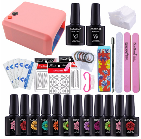 all for nail art base tool 36w uv lamp color soak off gel nail coat kit manicure set & kits nail polish set
all for nail art base tool 36w uv lamp color soak off gel nail coat kit manicure set & kits nail polish set
