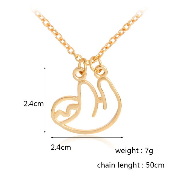 10pcs origami outline hanging sloth pendant clavicle necklace animal lovely folivora hollow line jewelry accessory for gift, Silver
10pcs origami outline hanging sloth pendant clavicle necklace animal lovely folivora hollow line jewelry accessory for gift, Silver