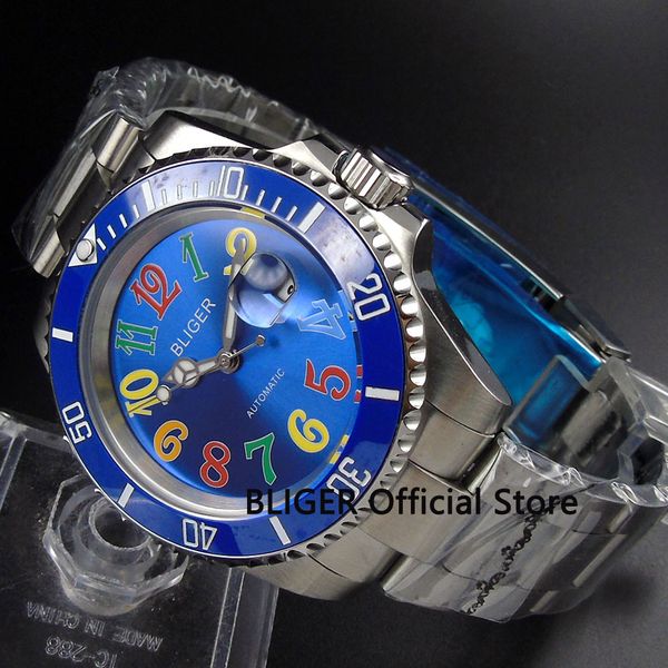 fashion 40mm bliger blue dial blue rotating ceramic bezel date magnifier sapphire japan miyota automatic movement men's watch, Slivery;brown
fashion 40mm bliger blue dial blue rotating ceramic bezel date magnifier sapphire japan miyota automatic movement men's watch, Slivery;brown