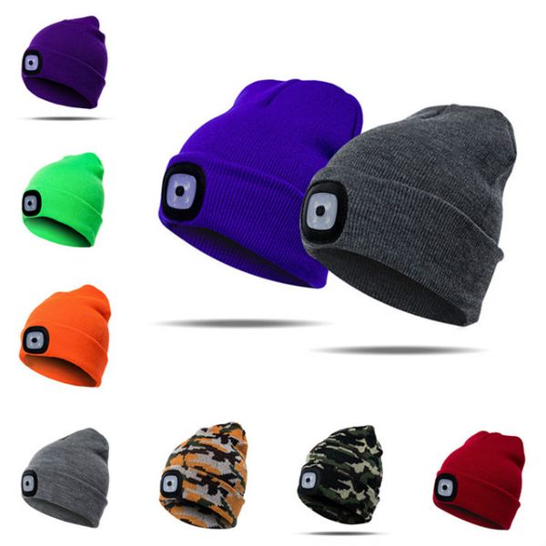 17 colors led light hat battery type winter beanies fishing camping cap knitted hat camping outdoor crochet hat party favor 300pcs t1i902
17 colors led light hat battery type winter beanies fishing camping cap knitted hat camping outdoor crochet hat party favor 300pcs t1i902