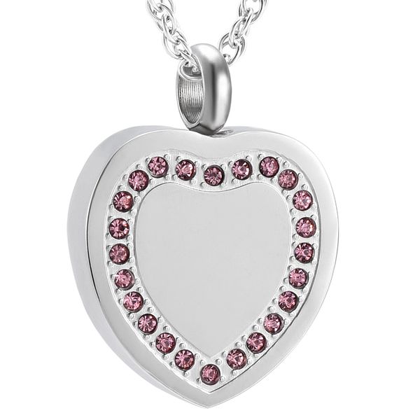 cremation jewelry for ashes crystal heart stainless steel memorial keepsake urn necklace engrave, Silver
cremation jewelry for ashes crystal heart stainless steel memorial keepsake urn necklace engrave, Silver