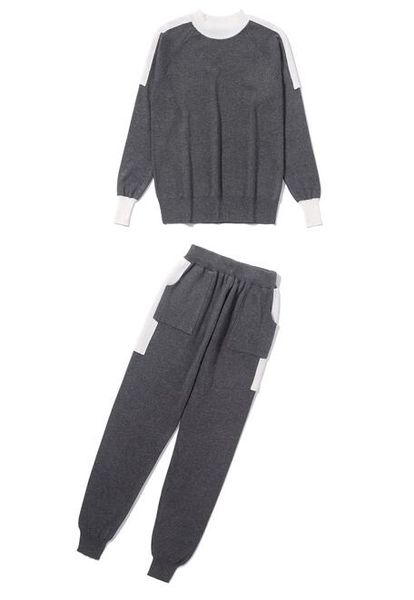 o-neck dance &gratify knitted casual tracksuit pant suits fashion elegant 2 piece set women pullover sweater and trousers set female, Gray
o-neck dance &gratify knitted casual tracksuit pant suits fashion elegant 2 piece set women pullover sweater and trousers set female, Gray