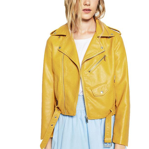 jackets winter woman coat 2018 women's female leather jacket women slim coat double lapel leather zipper with belt multicolor, Black
jackets winter woman coat 2018 women's female leather jacket women slim coat double lapel leather zipper with belt multicolor, Black
