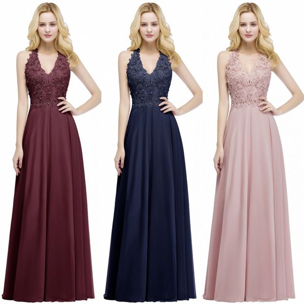 Babyonline Sexy New Lace Chiffon Long Evening Dress 2018 Elegant Sleeveless A Line V Neck Sequins Beaded Prom Gowns Bridesmaids Dress CPS912
Babyonline Sexy New Lace Chiffon Long Evening Dress 2018 Elegant Sleeveless A Line V Neck Sequins Beaded Prom Gowns Bridesmaids Dress CPS912