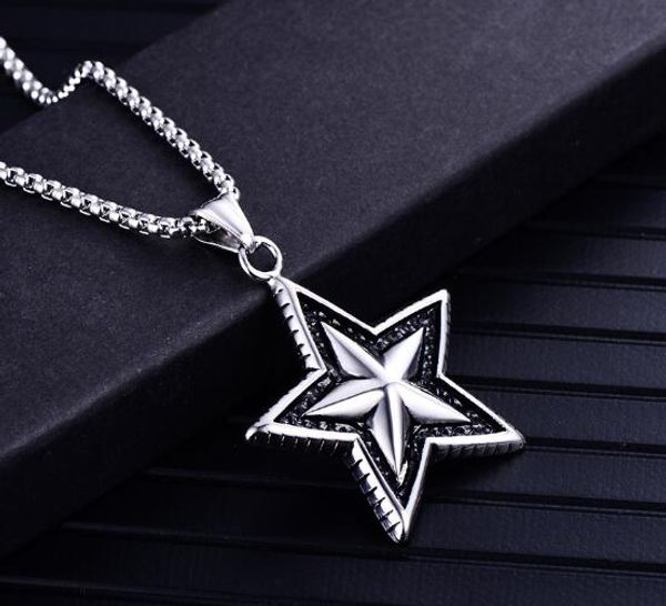 vintage jewelry stainless steel punk pendant pendant male and female titanium steel necklaces han xiaoxiang pendant fashion popular, Silver
vintage jewelry stainless steel punk pendant pendant male and female titanium steel necklaces han xiaoxiang pendant fashion popular, Silver