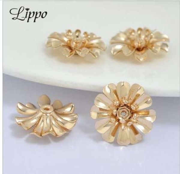 10 pcs metal copper 24k gold color 3d lager flower leaf spacer bead end cap charm bead caps, Bronze;silver
10 pcs metal copper 24k gold color 3d lager flower leaf spacer bead end cap charm bead caps, Bronze;silver