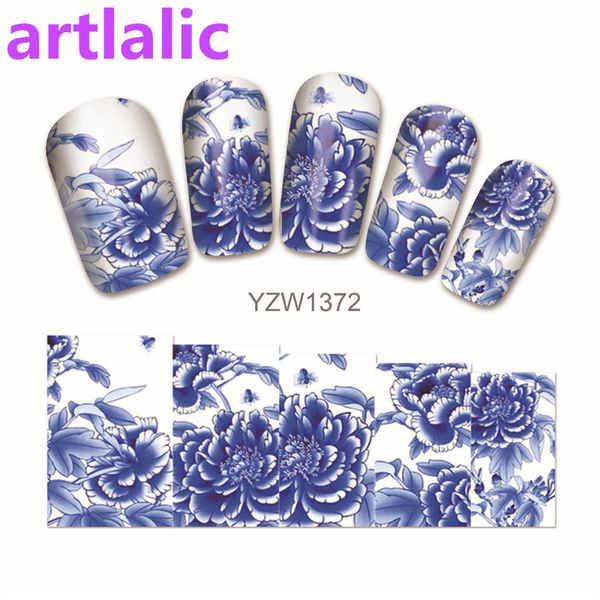 1 sheet water transfer nail art sticker decal blue and white porcelain 3d print design manicure tips diy nail foils decorations, Black
1 sheet water transfer nail art sticker decal blue and white porcelain 3d print design manicure tips diy nail foils decorations, Black