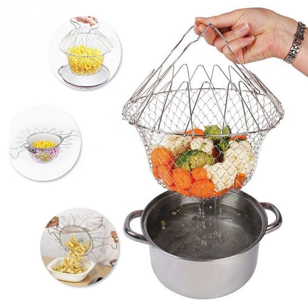 multi-function folding rinse stainless steel frying basket cook special kitchen utensils
multi-function folding rinse stainless steel frying basket cook special kitchen utensils
