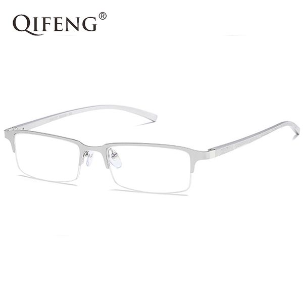 qifeng spectacle frame eyeglasses men computer optical myopia eye glasses al-mg frame for male transparent clear lens qf161, Silver
qifeng spectacle frame eyeglasses men computer optical myopia eye glasses al-mg frame for male transparent clear lens qf161, Silver