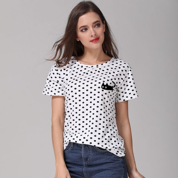 cute black cat print t shirt casual harajuku o-neck women t-shirt 2018 new design camiseta feminina plus size tumblr tee shirts, White
cute black cat print t shirt casual harajuku o-neck women t-shirt 2018 new design camiseta feminina plus size tumblr tee shirts, White