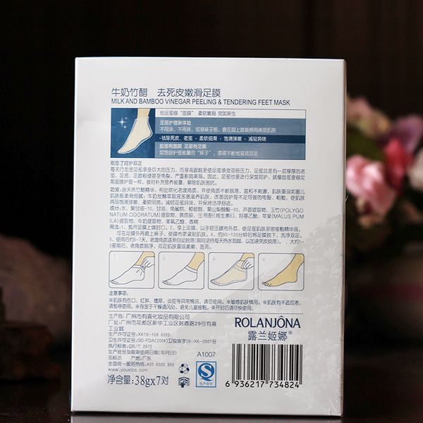 dhl rolanjona milk bamboo vinegar feet mask peeling exfoliating dead skin remove professional feet sox mask foot care by air11
dhl rolanjona milk bamboo vinegar feet mask peeling exfoliating dead skin remove professional feet sox mask foot care by air11