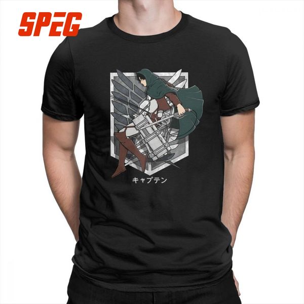 attack on titan (shingeki no kyojin) the captain crewneck t shirts male tee shirt awesome purified cotton short sleeves t-shirts, White;black
attack on titan (shingeki no kyojin) the captain crewneck t shirts male tee shirt awesome purified cotton short sleeves t-shirts, White;black