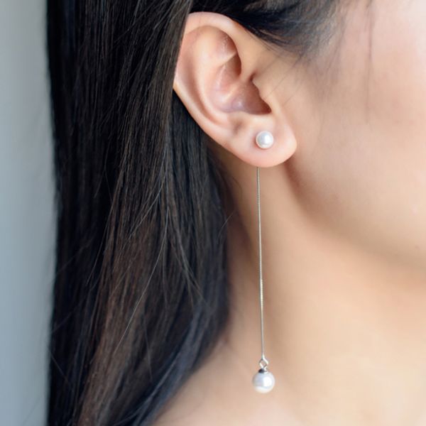 double pearl earrings for women with 925-sterling-silver post | sterling-silver-jewelry sea shell made pearl jewelry ear thread, Golden;silver
double pearl earrings for women with 925-sterling-silver post | sterling-silver-jewelry sea shell made pearl jewelry ear thread, Golden;silver